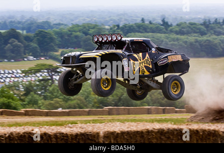 2009 Chevrolet anhand Trophy Truck der Rallye-Bühne beim Goodwood Festival of Speed, Sussex, UK. Fahrer: Jesse James. Stockfoto