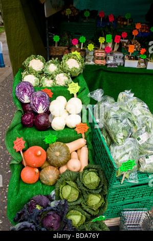 Bauernmarkt am Samstag, Stroud, Gloucestershire Stockfoto