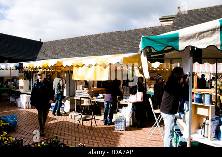 Bauernmarkt am Samstag, Stroud, Gloucestershire Stockfoto