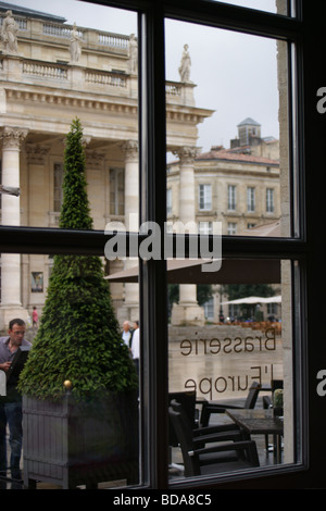 Brasserie d ' Europe, Regent Hotel, Platz De La Comedie, Bordeaux, Gironde, Frankreich Stockfoto