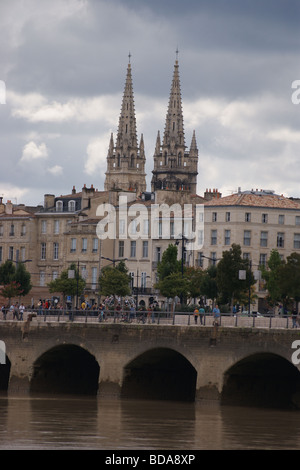 Quai des Chartrons, Bordeaux, Gironde, Nouvelle - Aquitaine, Frankreich Stockfoto