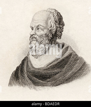 Sócrates, c 469 v. Chr. - 399 v. Chr.. Klassischen griechischen Philosophen. Stockfoto