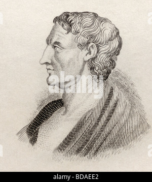 Aristoteles, 384 - 322 v. Chr.. Die griechischen Philosophen und Universalgelehrten. Stockfoto