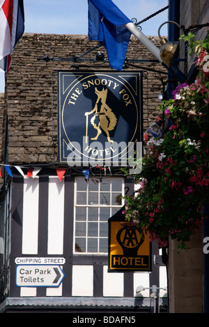 Tetbury Snooty Fox Inn Stockfoto