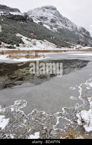 Jägerss Moor und Arthurs Seat in Winter, Edinburgh, Schottland, Großbritannien. Stockfoto