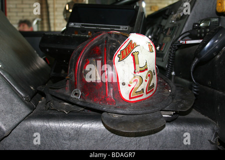 Feuerwehr Helm Leiter 22, Feuerwehr Detroit, Detroit Michigan USA Stockfoto