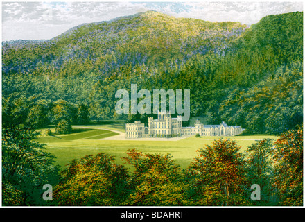 Taymouth Castle, Perthshire, Schottland, der Heimat des Earl of Breadalbane, c 1880. Artist: Unbekannt Stockfoto