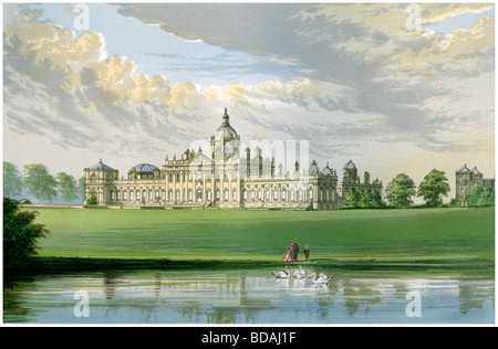 Castle Howard, Yorkshire, der Heimat des Earl of Carlisle, c 1880. Artist: Unbekannt Stockfoto