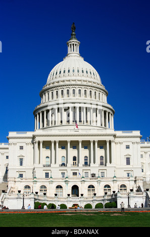 West Side Blick auf die Kuppel Vereinigte Staaten Kapitol, Washington DC. Stockfoto