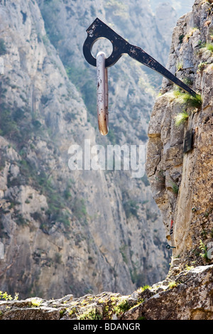 Denkmal im Matka Canyon in der Nähe von Skopje Mazedonien Stockfoto