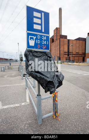 leeren Parkplatz Stockfoto