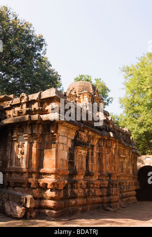 Ruinen von einem Tempel, Badami, Karnataka, Indien Stockfoto