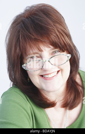 Porträt einer reifen Frau, Lächeln Stockfoto
