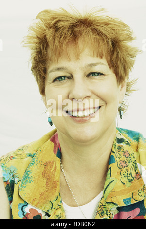 Porträt einer reifen Frau, Lächeln Stockfoto