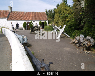 Die deutsche Besetzung Museum als Besucherattraktion im Wald Guernsey Channel Islands Stockfoto