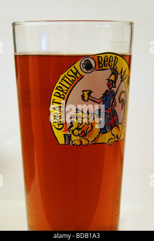 Britische Bierglas Stockfoto