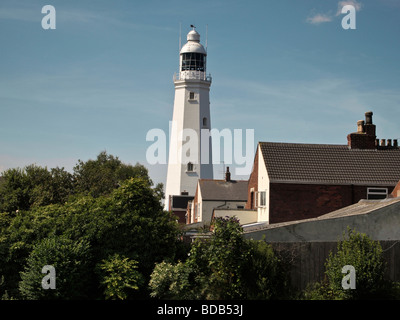 Leuchtturm bei Withernsea East Yorkshire uK Stockfoto