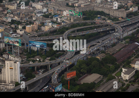 Blick auf die Stadt vom Baiyoke Tower, Thailand Bangkok Stockfoto