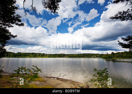 Kottlasjön, Lidingö (Schweden) Stockfoto