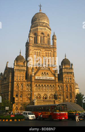 Bombay Municipal Corporation Bürogebäude Mumbai Indien Stockfoto