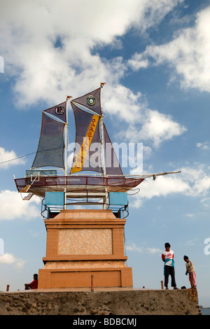 Indonesien Sulawesi Westküste Pare Pare Meer Angeln Boot Gedenkstätte Stockfoto