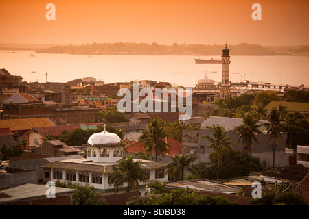 Indonesien Sulawesi Westküste Pare Pare Stadtzentrum im späten Nachmittag Licht Stockfoto