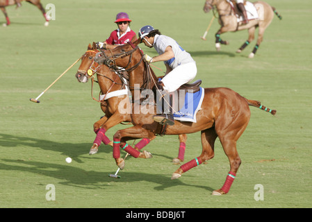 Polo-Match bei Cartier International Dubai Polo Challenge 2007 Stockfoto