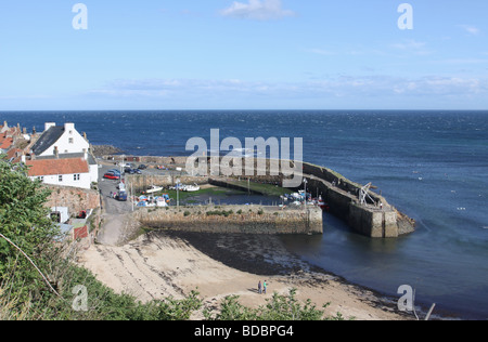 Ansicht von crail Dorf und Hafen bei Ebbe fife Schottland august 2009 Stockfoto