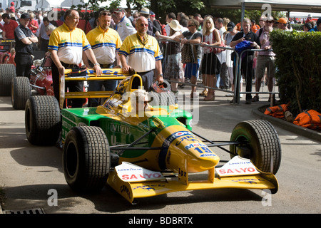 Benetton F1 Team beim Goodwood Festival of Speed 2009. Stockfoto