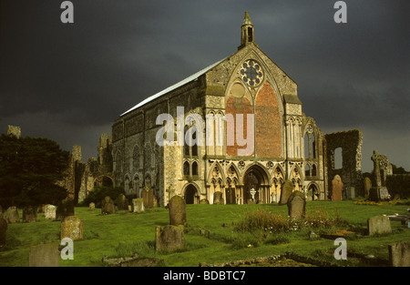 Die Klosterkirche St. Maria und den Heiligen Kreuz, in Binham, Norfolk, England Stockfoto