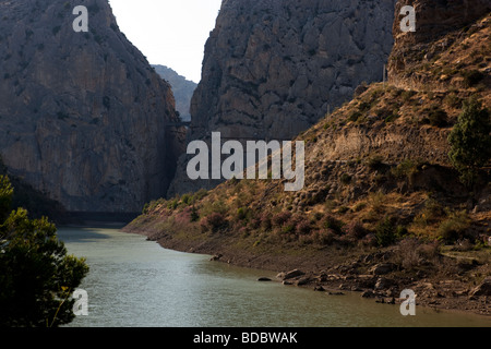 Garganta El Chorro Desfiladero De Los Gaitanes. Costa del Sol Malaga Provinz. Spanien. Europa Stockfoto