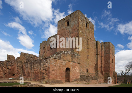 Kenilworth Castle befindet sich in Kenilworth, West Midlands in England, Warwickshire, Großbritannien Stockfoto