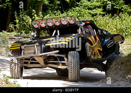 2009 Chevrolet anhand Trophy Truck der Rallye-Bühne beim Goodwood Festival of Speed, Sussex, UK. Fahrer: Jesse James. Stockfoto