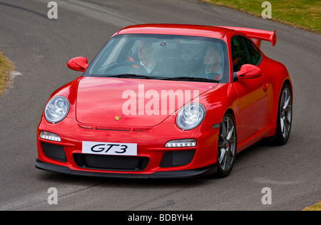 2009 Porsche 911 GT3 beim Goodwood Festival of Speed, Sussex, UK. Stockfoto