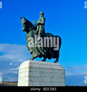 Der imposanten Statue von Robert The Bruce King of Scots von Pilkington Jackson Stockfoto