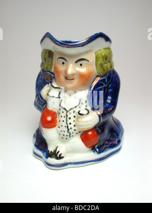 Antike Staffordshire Keramik Toby jug Stockfoto