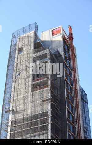 ein Gebäude im Bau in New York city Stockfoto