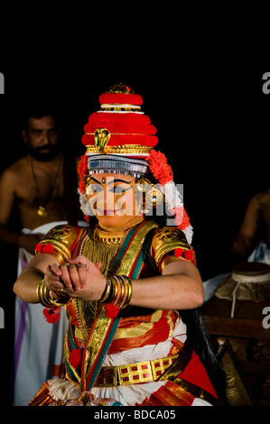 Nangyar Koothu - Solo-Performance, klassischen Tanz Drama von Kerala Stockfoto