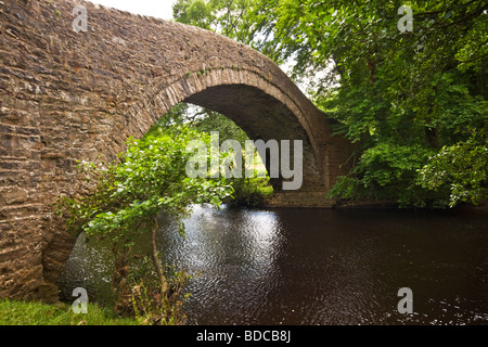 Lastesel Brücke über den Fluß Swale bei Ivelet, Swaledale, North Yorkshire Stockfoto