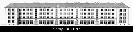 Veranstaltungen, Nationalsozialismus / Nationalsozialismus, Architektur, Deutschland, Berlin, Nordkotten, Block mit Läden, Blick aus Osten, entworfen von Karl Bonatz, ca. 1938, Stockfoto