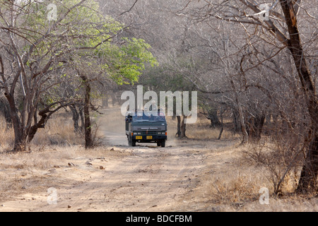 Touristischen Kantor in Ranthambhore Tiger Reserve Rajasthan Indien Stockfoto