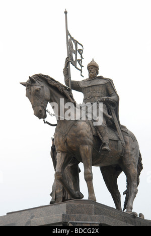 Vladimir II Monomakh, 1053 - 1125, Großfürst von Kiewer Rus', Statue des souveränen Wladimir (1116 n. Chr.), Vladimir Stadt, Russland, Stockfoto