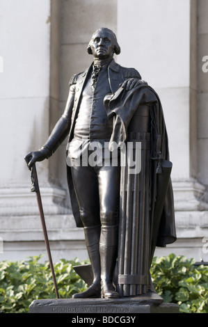 Washington, George, 22.02.1732 - 14.12.1799, US-amerikanischer Politiker, 1. Präsident der Vereinigten Staaten von Amerika, volle Länge, Statue, London, Stockfoto