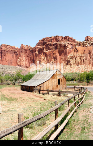 Gifford-Bauernhaus in Capitol Reef Nationalpark Utah USA Stockfoto