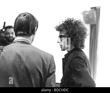 BOB DYLAN - US-Musiker im Mayfair Hotel, London, 3. Mai 1966 Stockfoto