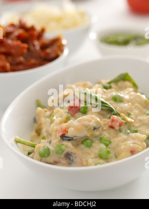 cremige Meeresfrüchte risotto Stockfoto