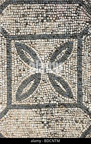 Mosaiken der römischen Villa von Pisoes in der Nähe von Beja, Alentejo, Portugal Stockfoto