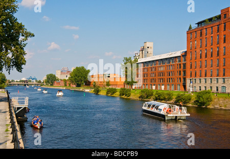 Ausflug Boot Sightseeing entlang Canal Lachine Montreal Kanada Stockfoto