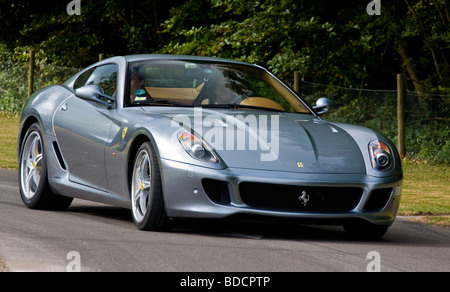 2009 Ferrari 599 HGTE Supersportwagen auf dem Goodwood Festival of Speed, Sussex, UK. Stockfoto