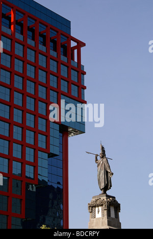 Monumento ein Cuauhtemoc am Paseo De La Reforma, Mexiko-Stadt Stockfoto